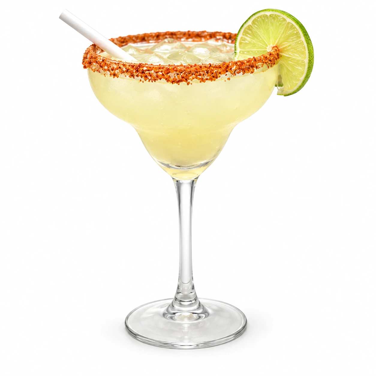 Margarita au citron vert et bord au Tajín